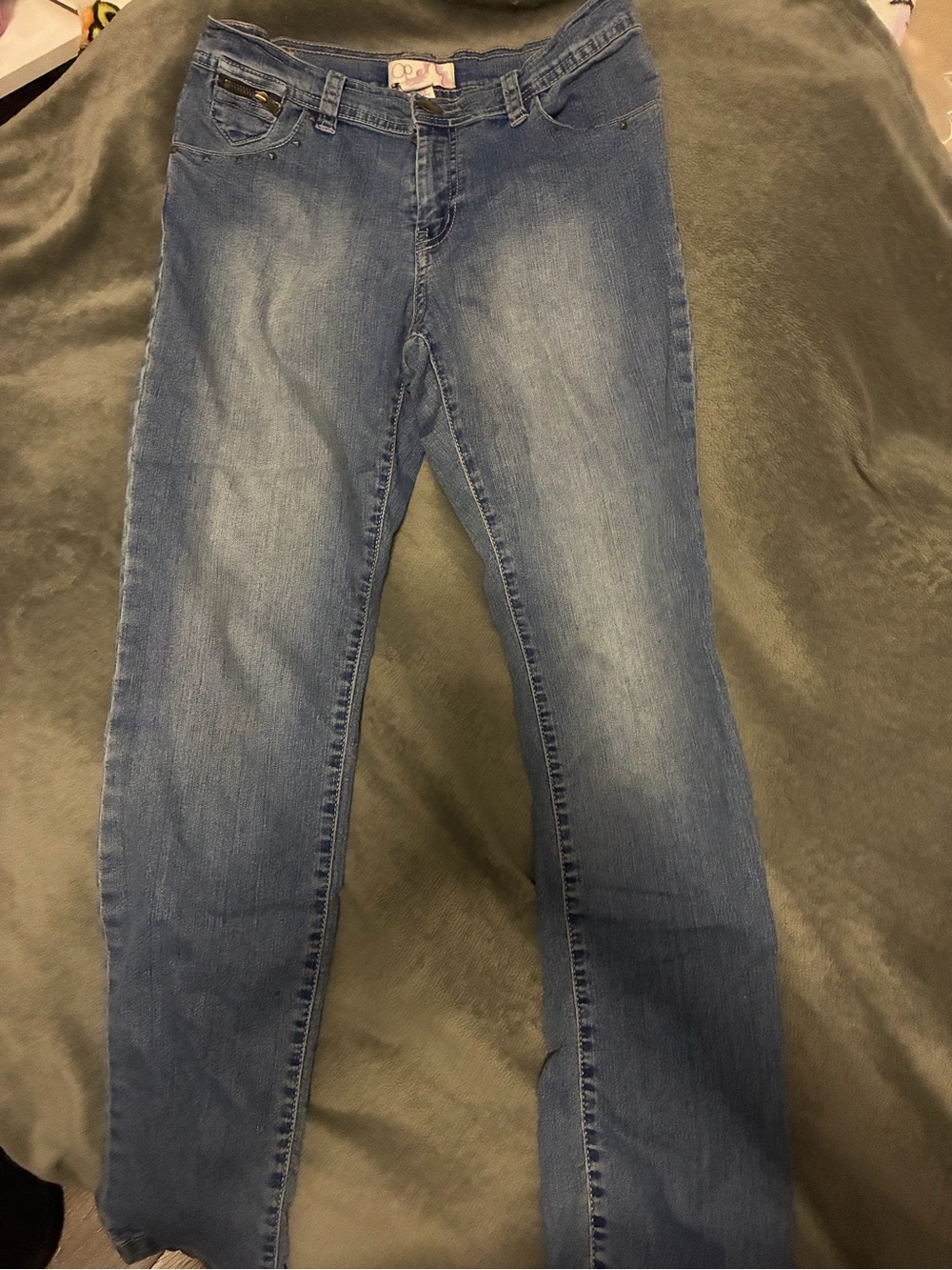 OP Women's Medium Blue Straight Leg Jeans